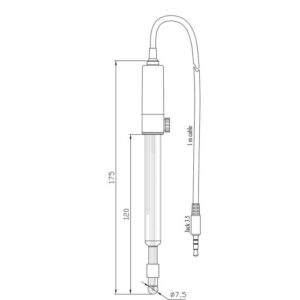 Digital Glass Body pH Electrode with Clogging Prevention System (CPS™) - HI10480