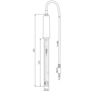 Digital PEI Body pH Electrode with Matching Pin for Field Applications - HI12301