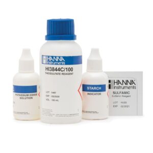 HI38023-100 Total Chlorine Extended Range Test Kit Replacement Reagents (100 tests)