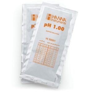 pH 1.00 Technical Calibration Buffer Sachets (25 x 20mL) - HI50001-02