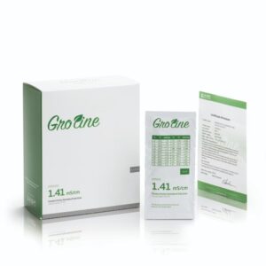 GroLine 1413 uS/cm Conductivity Standard Sachets, (25 x 20 mL) - HI70031G