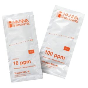 10 ppm and 100 ppm Ammonium Calibration Standard Sachets for HI9829 (10 x 20 mL each) - HI9829-10/11